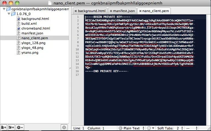 yahoo private key